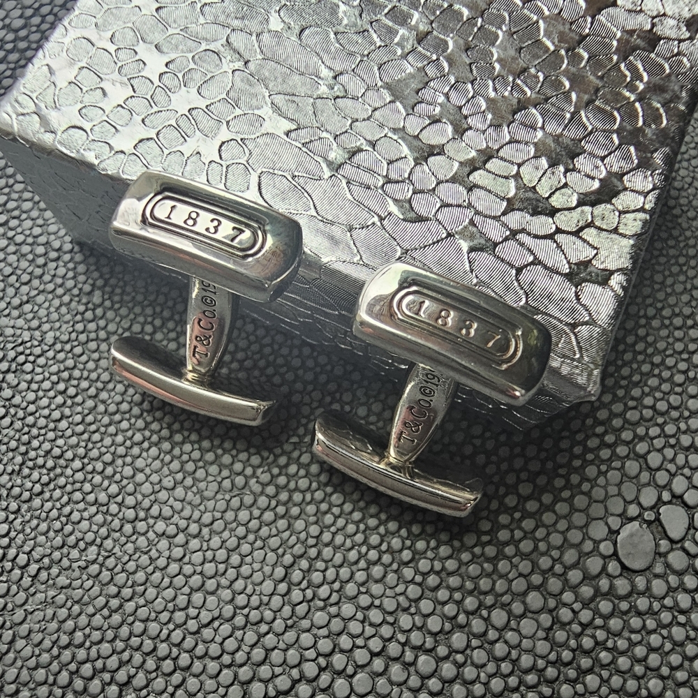 Tiffany&Co 1837 Sterling Silver .925 Cufflinks - Picture 5 of 5